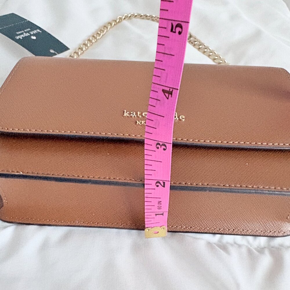 Kate Spade New York Madison Willow Mini Flap Crossbody Bag Brown NWT - Picture 7 of 10